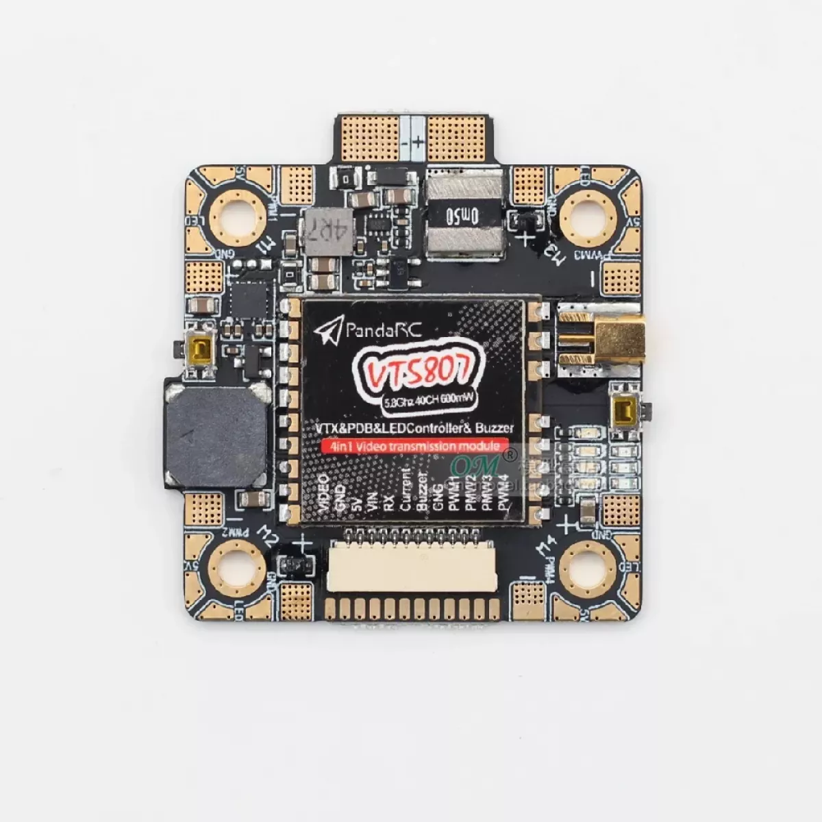PANDARC VT5807 5.8ГГц 40CH VTX PDB&LED Контроллер&Зуммер 50x40x5мм для гоночного квадрокоптера PANDARC VT5807 5.8ГГц 40CH VTX PDB&LED Контроллер&Зуммер 50x40x5мм для гоночного квадрокоптера