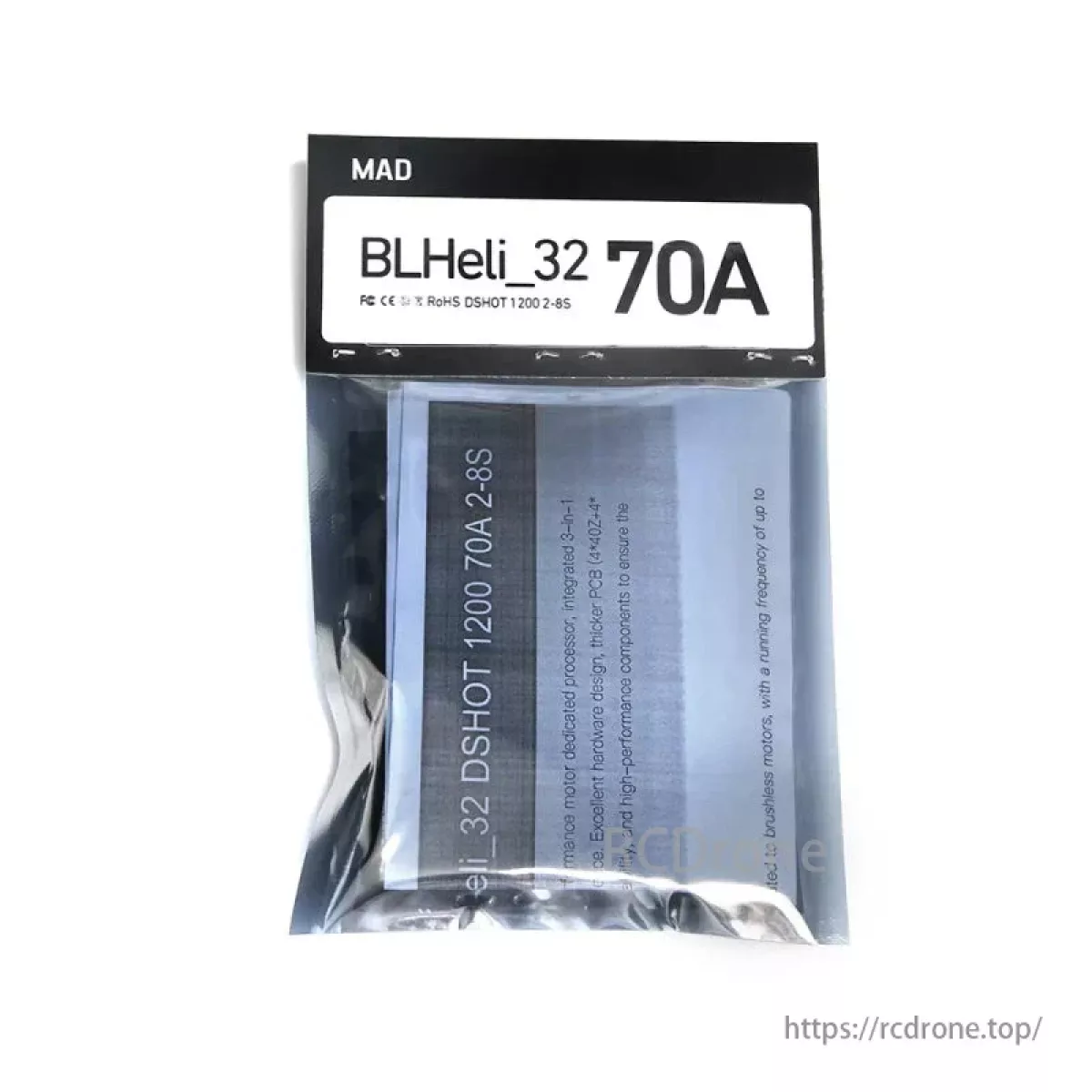 ESC MAD BLHeli_32 / AM32 70A 2-8S для дронов, электронный регулятор скорости ESC MAD BLHeli_32 / AM32 70A 2-8S для дронов, электронный регулятор скорости