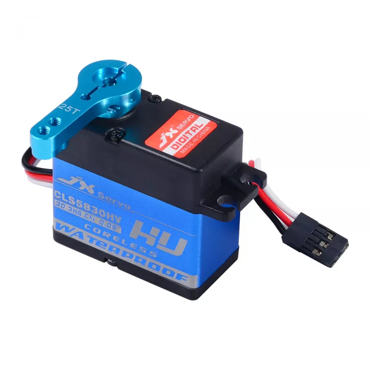 JX Servo CLS5830HV — влагозащищённый HV сервопривод 30кг 0.09сек 8.4В для TRX4 SCX10 RC моделей JX Servo CLS5830HV — влагозащищённый HV сервопривод 30кг 0.09сек 8.4В для TRX4 SCX10 RC моделей