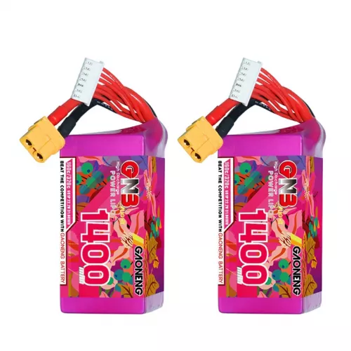 Аккумулятор LiPo 2шт GNB 6S 22.2В 1400мАч 160C/320C для гоночных дронов