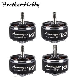 Бесколлекторный мотор Brotherhobby Avenger 2812 V3 900KV/1115KV 5-8S, титановый вал, 7-9" FPV дрон