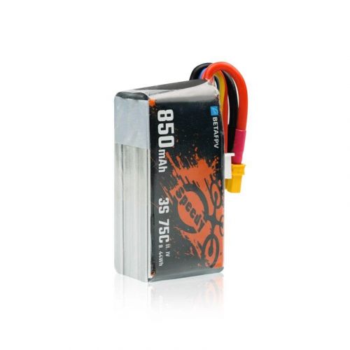 2 шт. BETAFPV 3S 850mAh 75C LiPo аккумулятор для FPV дрона