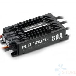 Регулятор HobbyWing Platinum 80A V4 ESC 3S-6S BEC 5-8V 10A для вертолётов 450L-500 класса