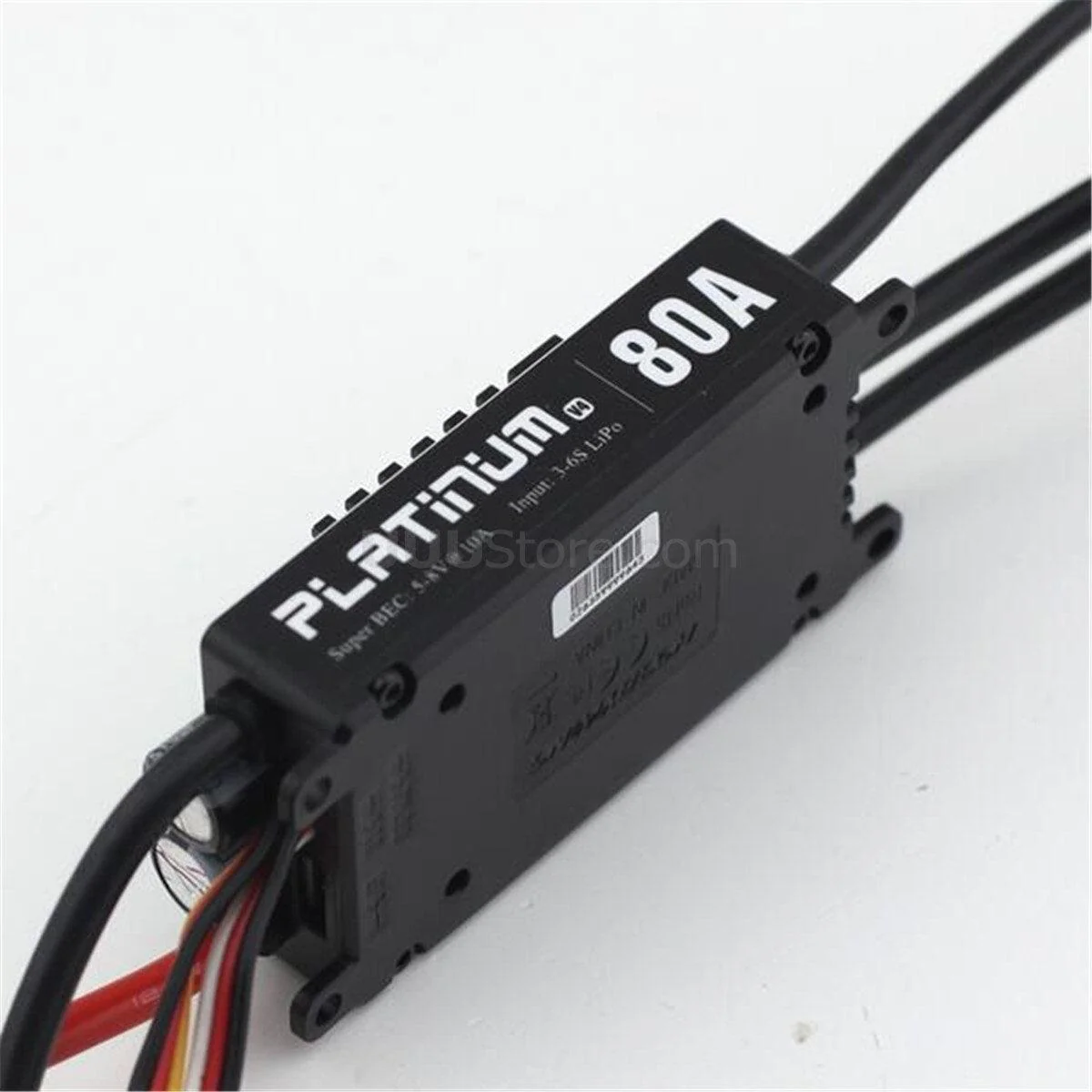 Регулятор HobbyWing Platinum 80A V4 ESC 3S-6S BEC 5-8V 10A для вертолётов 450L-500 класса Регулятор HobbyWing Platinum 80A V4 ESC 3S-6S BEC 5-8V 10A для вертолётов 450L-500 класса