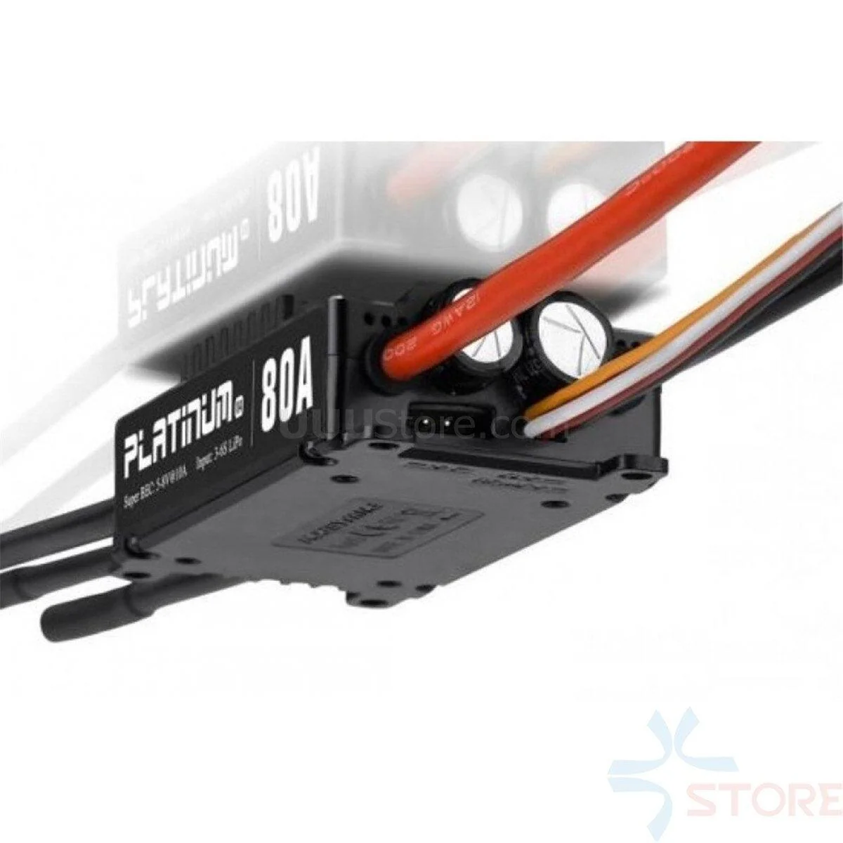Регулятор HobbyWing Platinum 80A V4 ESC 3S-6S BEC 5-8V 10A для вертолётов 450L-500 класса Регулятор HobbyWing Platinum 80A V4 ESC 3S-6S BEC 5-8V 10A для вертолётов 450L-500 класса