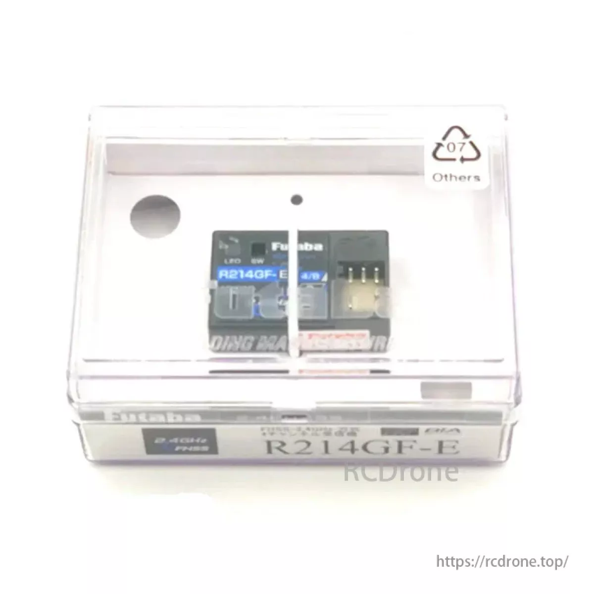Приёмник Futaba R214GF-E 2.4ГГц 4-канальный S-FHSS HV с встроенной антенной для RC авто Приёмник Futaba R214GF-E 2.4ГГц 4-канальный S-FHSS HV с встроенной антенной для RC авто