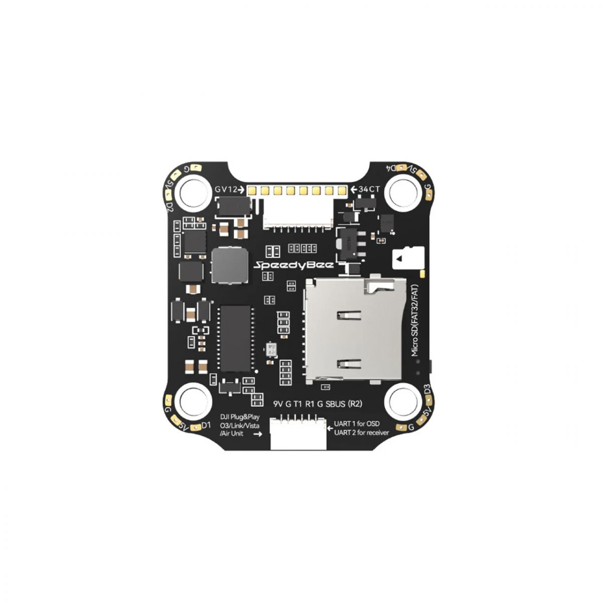 Стек SpeedyBee F405 V4 BLS 55A 30x30 FC и ESC для FPV квадрокоптеров Стек SpeedyBee F405 V4 BLS 55A 30x30 FC и ESC для FPV квадрокоптеров