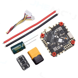 JHEMCU GHF405AIO-ICM 40A F405 Baro контроллер + 4в1 ESC 40A BLHELIS 3-6S для FPV Toothpick 25.5x25.5мм
