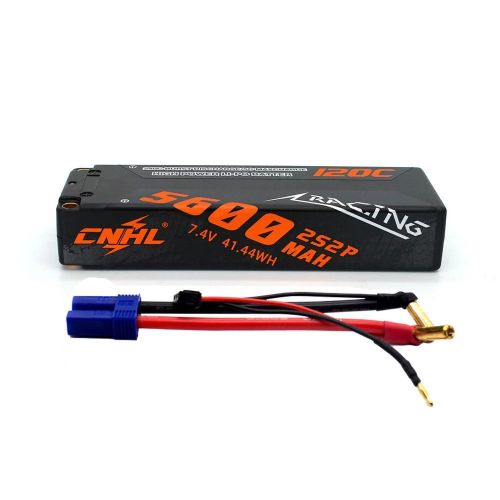 CNHL 7.4V 5600mAh Lipo 2S аккумулятор 120C Hard Case Deans T EC5 для FPV дрона, авто, танка, лодки