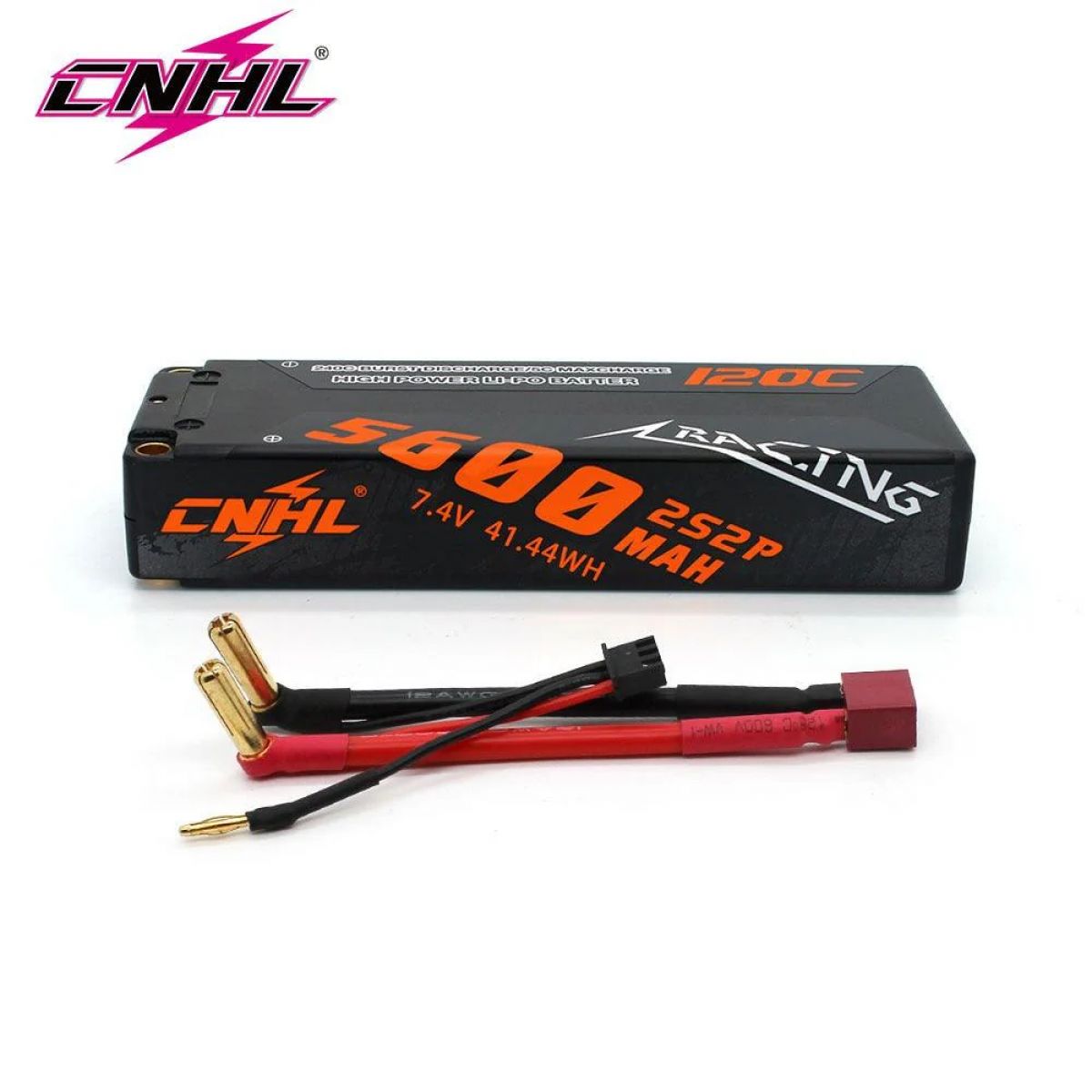 CNHL 7.4V 5600mAh Lipo 2S аккумулятор 120C Hard Case Deans T EC5 для FPV дрона, авто, танка, лодки CNHL 7.4V 5600mAh Lipo 2S аккумулятор 120C Hard Case Deans T EC5 для FPV дрона, авто, танка, лодки