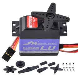 JX Servo BLS6028 — цифровой бесщёточный сервопривод 6В 28кг 0.12с 120° для RC моделей