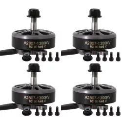 4 шт. Angel A2807 KV1300 6S/1500KV 5S/1700KV 4S бесщёточный CW мотор для 7" FPV-дрона фристайл