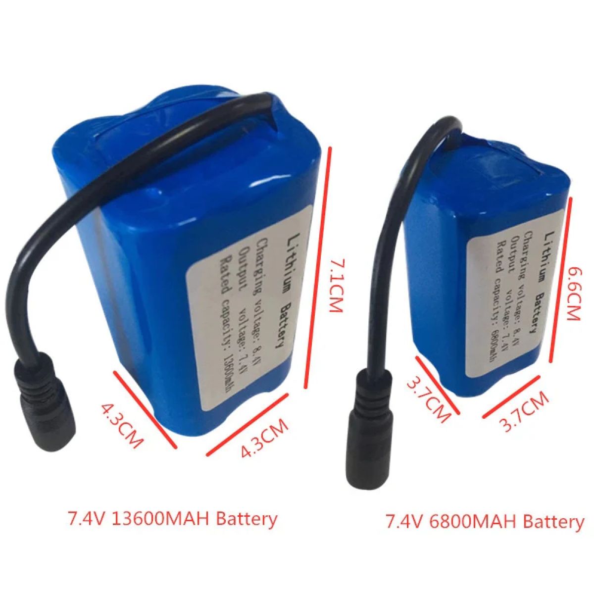 Аккумулятор 7.4В 13600mAh/6800mAh для T188-T888 2011-5 V007 C18 H18 V18 D18B FX88 радиоуправляемой лодки Аккумулятор 7.4В 13600mAh/6800mAh для T188-T888 2011-5 V007 C18 H18 V18 D18B FX88 радиоуправляемой лодки