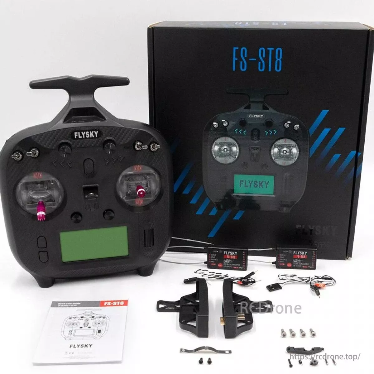 FlySky FS-ST8 2.4ГГц 10CH Радиопередатчик с ANT RGB Assistant 3.0 и приёмником SR8 для RC дрона, самолёта, авто, лодки FlySky FS-ST8 2.4ГГц 10CH Радиопередатчик с ANT RGB Assistant 3.0 и приёмником SR8 для RC дрона, самолёта, авто, лодки