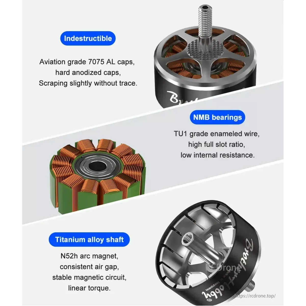 Бесколлекторный мотор BrotherHobby V4 32512 580KV/950KV/1050KV для FPV дронов 9–13 дюймов Бесколлекторный мотор BrotherHobby V4 32512 580KV/950KV/1050KV для FPV дронов 9–13 дюймов