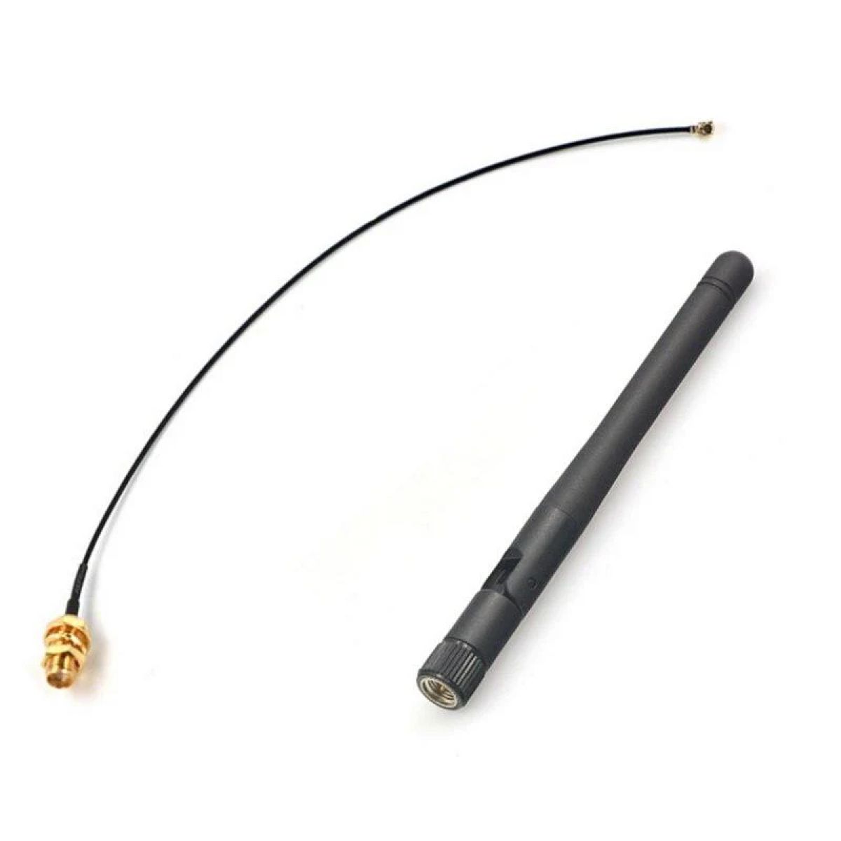 Антенна Wi-Fi 2,4 ГГц 3 дБи SMA-KY, кабель 17 см PCI U.FL IPX к SMA-KY для ESP8266/ESP32 Антенна Wi-Fi 2,4 ГГц 3 дБи SMA-KY, кабель 17 см PCI U.FL IPX к SMA-KY для ESP8266/ESP32