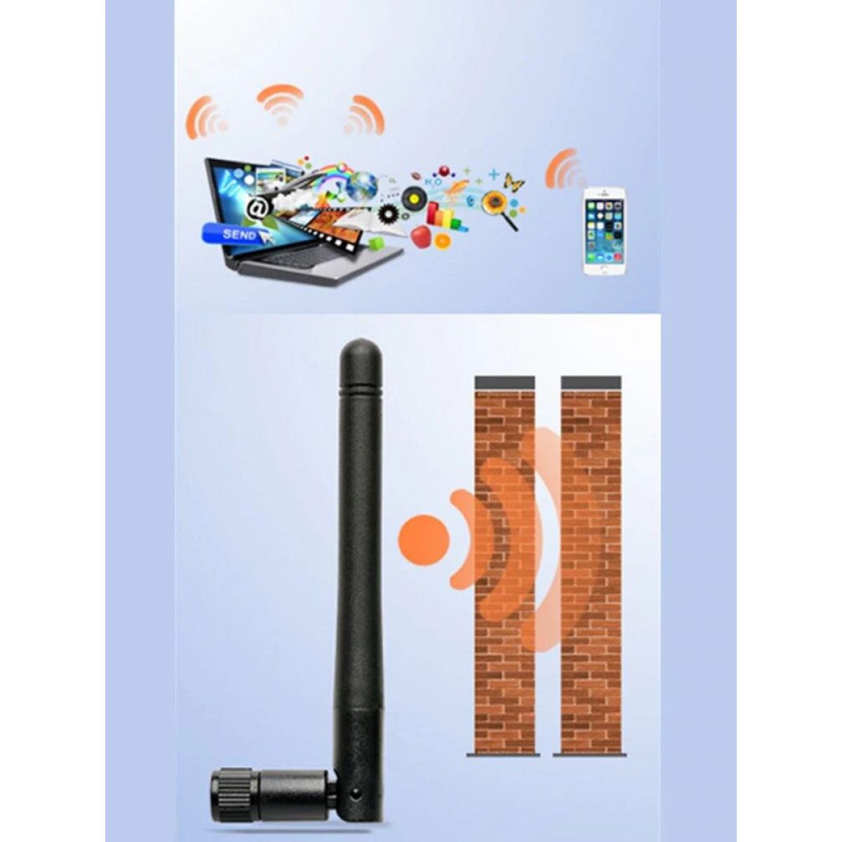 Антенна Wi-Fi 2,4 ГГц 3 дБи SMA-KY, кабель 17 см PCI U.FL IPX к SMA-KY для ESP8266/ESP32 Антенна Wi-Fi 2,4 ГГц 3 дБи SMA-KY, кабель 17 см PCI U.FL IPX к SMA-KY для ESP8266/ESP32