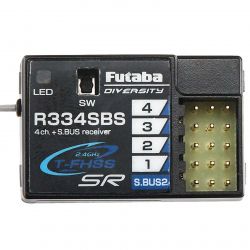 Приёмник Futaba R334SBS / R334SBS-E Super Response T-FHSS, 4 канала, HV, телеметрия
