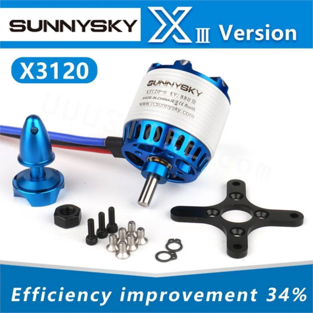 1/2/4шт SUNNYSKY X3120-III 585KV 760KV 880KV 1025KV бесколлекторный мотор для RC квадрокоптеров и самолетов 1/2/4шт SUNNYSKY X3120-III 585KV 760KV 880KV 1025KV бесколлекторный мотор для RC квадрокоптеров и самолетов