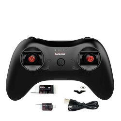 Радиопередатчик Radiolink T8S 2.4G 8CH с приёмником R8EF, гейм-контроллер для FPV дронов и авиамоделей