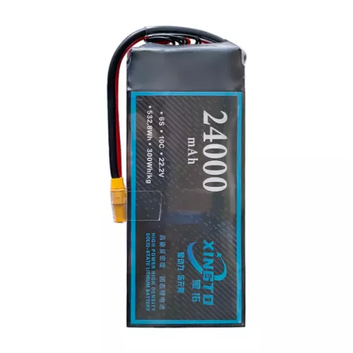 XINGTO 22.2V 6S 24000mAh 10C LiPo — полутвердотельный аккумулятор высокой плотности для БПЛА