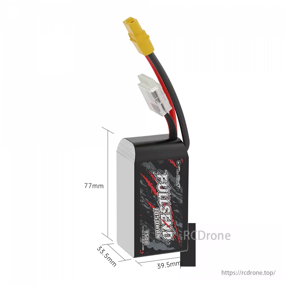 Аккумулятор iFlight Fullsend 6S 1050мАч 150C LiPo XT60H 22,2В для FPV гоночных дронов Аккумулятор iFlight Fullsend 6S 1050мАч 150C LiPo XT60H 22,2В для FPV гоночных дронов