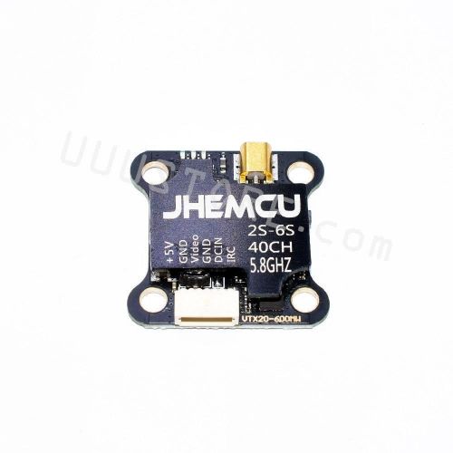 JHEMCU VTX20-600 - 5.8ГГц 40 каналов, регулируемый VTX 25-600mW, 7-26В, 20x20мм для FPV дронов
