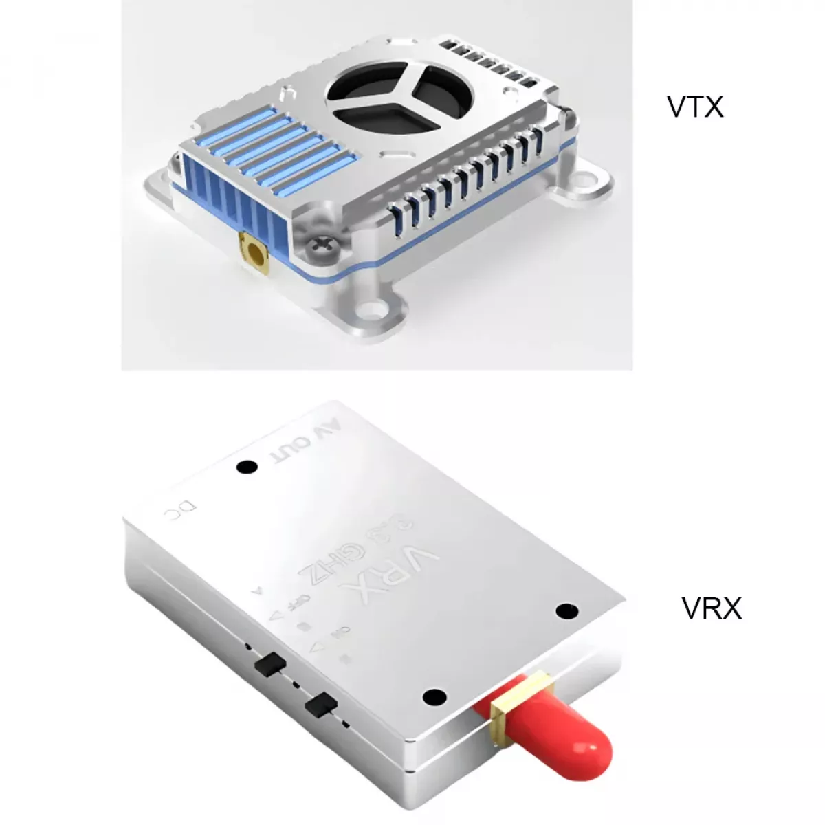 3.3G 3W MAX аналоговый VTX & VRX для FPV видеопередачи на экраны 7–13 дюймов 3.3G 3W MAX аналоговый VTX & VRX для FPV видеопередачи на экраны 7–13 дюймов