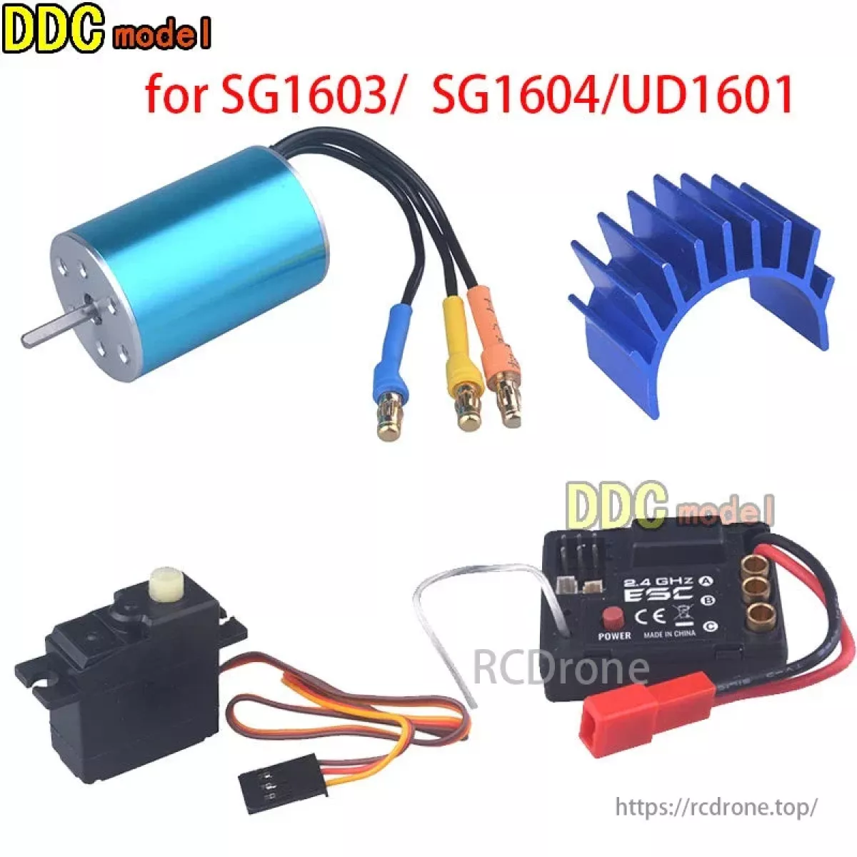Запчасти для UDIRC SG1603/1604: мотор, серво, металлический дифференциал, шестерня, ESC Запчасти для UDIRC SG1603/1604: мотор, серво, металлический дифференциал, шестерня, ESC