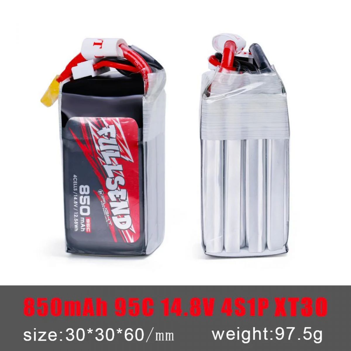 Аккумулятор iFlight FULLSEND 4S/6S 850mAh 95C Lipo с разъёмом XT30/XT60 для FPV дронов Аккумулятор iFlight FULLSEND 4S/6S 850mAh 95C Lipo с разъёмом XT30/XT60 для FPV дронов