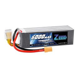 Zeee Lipo аккумулятор 22.2V 6000mAh 100C XT90 6S для дрона, FPV, вертолёта, авто, лодки