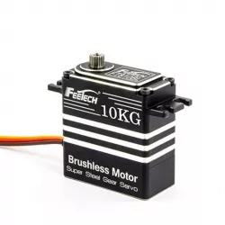 Feetech FT810BL - цифровой бесщеточный серво 7.4В 10кг 180° металл, стальные шестерни PWM для RC