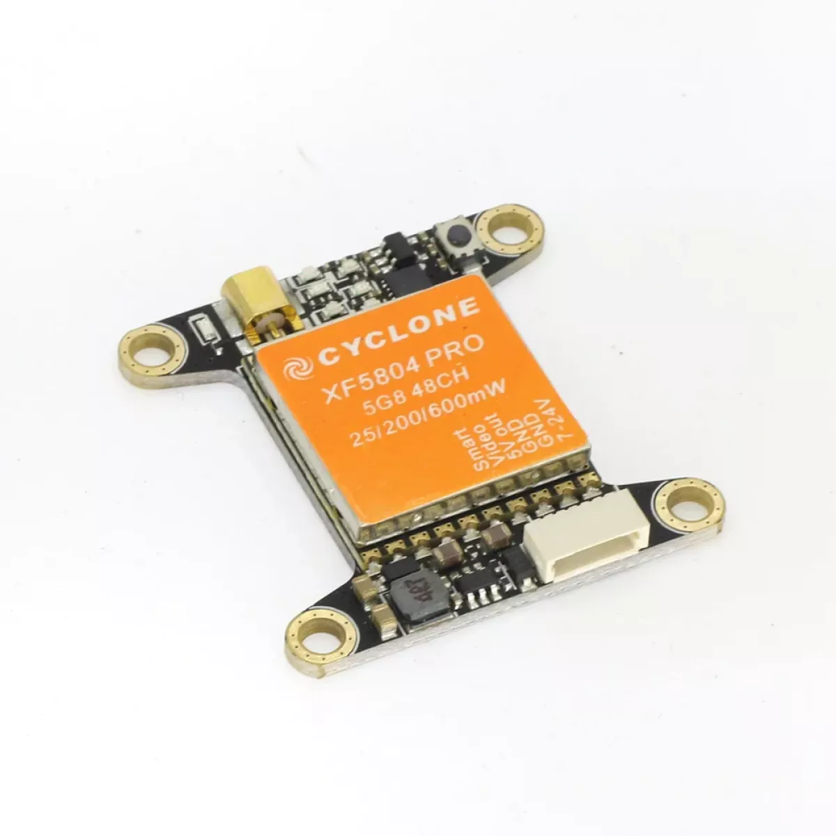 Cyclone XF5804 PRO VTX 5.8ГГц 48К 25/200/600мВт FPV видеопередатчик OSD MMCX переключаемый Cyclone XF5804 PRO VTX 5.8ГГц 48К 25/200/600мВт FPV видеопередатчик OSD MMCX переключаемый