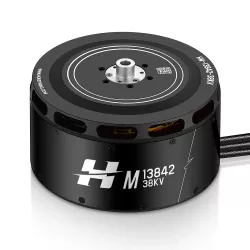 Бесколлекторный мотор Hobbywing M13842 34KV/38KV, тяга 105/108 кг для 24S тяжелых промышленных БПЛА