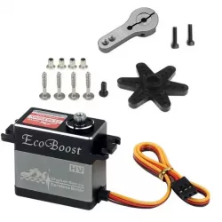JX Servo CLS6322HV — 21 кг, 180°, HV, бесколлекторный цифровой серво с алюминиевым корпусом для RC вертолётов