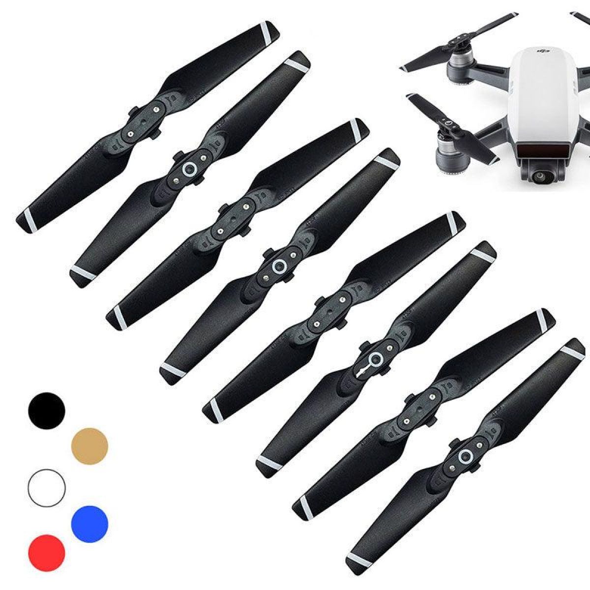 Набор 8шт 4730F пропеллеров для DJI Spark — складные винты, запасные лопасти, аксессуары Набор 8шт 4730F пропеллеров для DJI Spark — складные винты, запасные лопасти, аксессуары