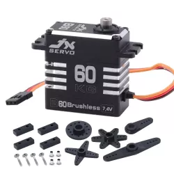 JX Servo B60 — Бесколлекторный серво 8.4В, 60кг, 0.11с/60°, металл, для RC авто и моделей