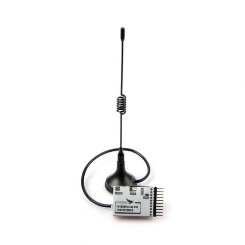 Приёмник Arkbird 433MHz 10-канальный UHF FHSS с антенной для гоночных дронов, 26 г, дальнего радиуса