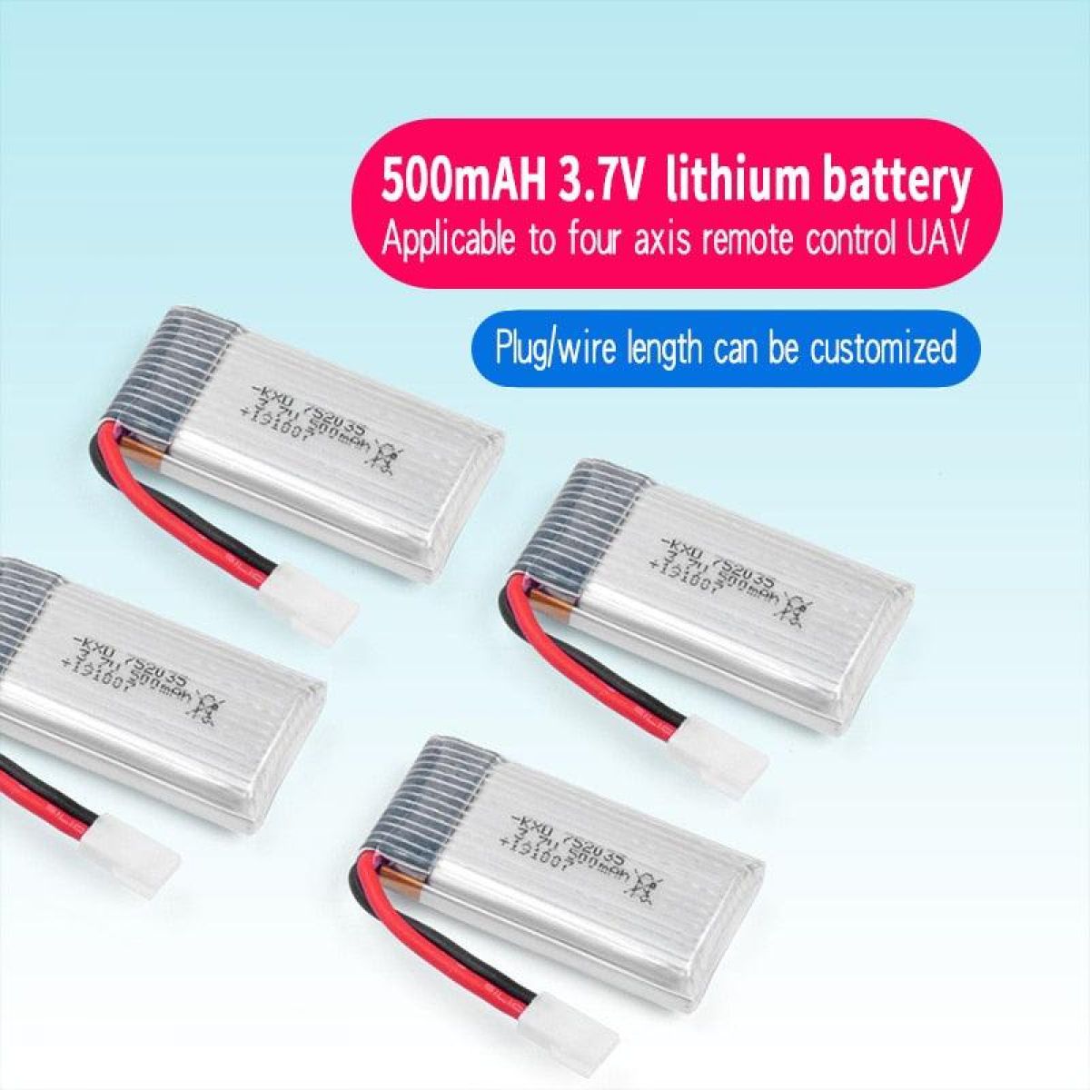 Аккумулятор LiPo 3.7В 160/250/300/500 мАч для RC самолётов FX620 FX820 F22 SU57 Mige530 Аккумулятор LiPo 3.7В 160/250/300/500 мАч для RC самолётов FX620 FX820 F22 SU57 Mige530