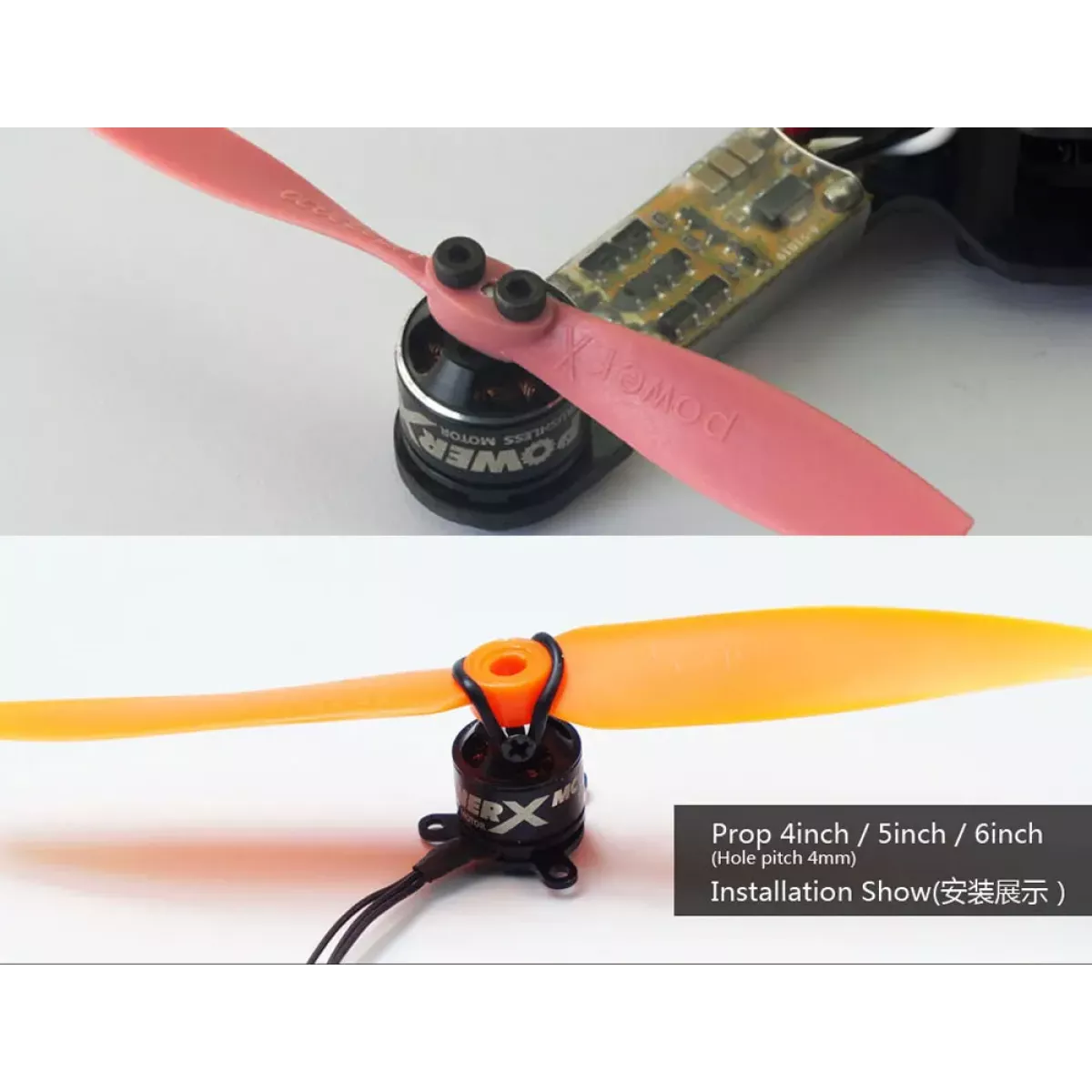 PowerX MC1106 3800KV бесщеточный мотор 1S–2S с ESC 5A, 5030 пропеллером и креплением для микро RC самолёта и FPV дрона PowerX MC1106 3800KV бесщеточный мотор 1S–2S с ESC 5A, 5030 пропеллером и креплением для микро RC самолёта и FPV дрона