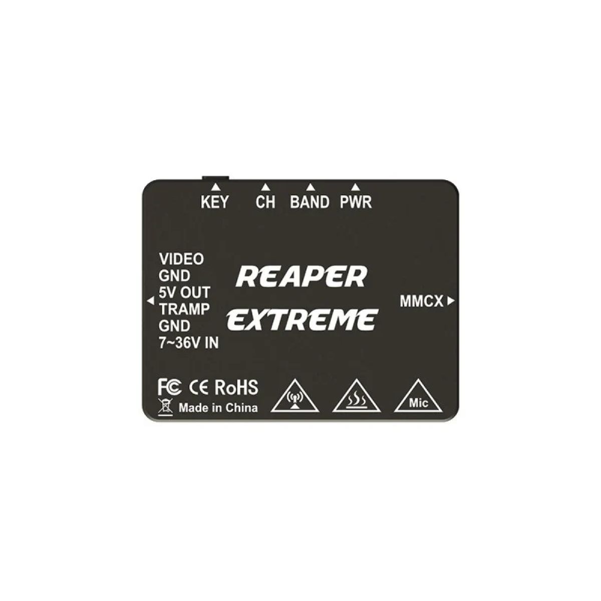 Foxeer 5.8G Reaper Extreme V2 2.5W 72CH VTX — 5.8ГГц 25–2500мВт, микрофон, дальнобойный FPV передатчик Foxeer 5.8G Reaper Extreme V2 2.5W 72CH VTX — 5.8ГГц 25–2500мВт, микрофон, дальнобойный FPV передатчик