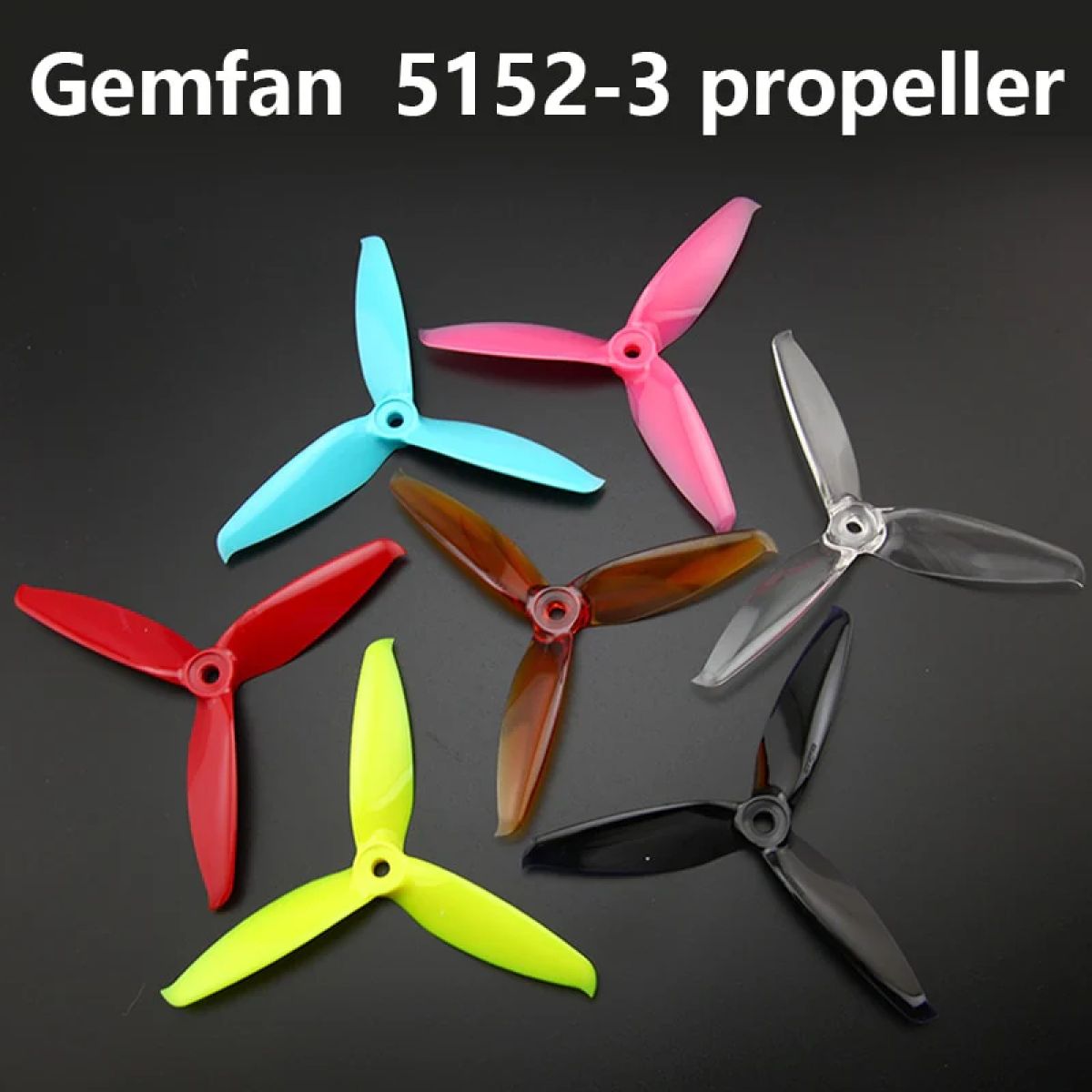 6 пар 5" пропеллеров GEMFAN 5152, 3 лопасти, для бесколлекторных моторов FPV фристайл дронов 6 пар 5" пропеллеров GEMFAN 5152, 3 лопасти, для бесколлекторных моторов FPV фристайл дронов