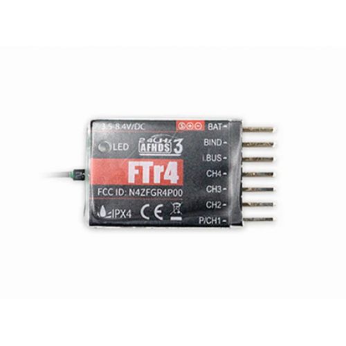 FLYSKY FTr4 2.4 ГГц 4-канальный приёмник, S-Bus/i-Bus/PPM/PWM, для NB4 и PL18