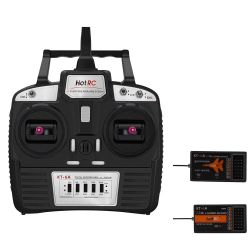 Hotrc KT-6A 2.4G 6CH передатчик FHSS и 6CH приёмник в коробке для RC самолёта, FPV дрона, DIY