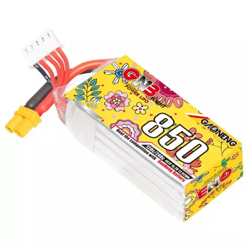 Аккумулятор LiPo GNB 4S HV 15.2В 850мАч для дрона с разъемом XT30