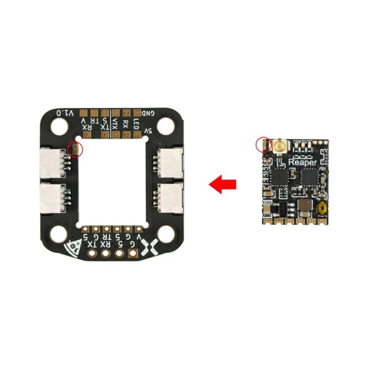 Foxeer Reaper Nano 5.8ГГц 40CH 350мВт 1г Tramp VTx видеопередатчик Foxeer Reaper Nano 5.8ГГц 40CH 350мВт 1г Tramp VTx видеопередатчик