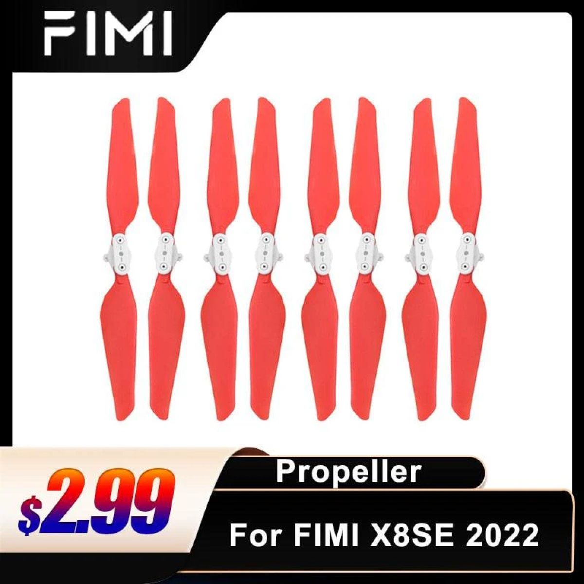 Набор 8 лопастей для FIMI X8 SE 2022, складные пропеллеры-замена для квадрокоптера Набор 8 лопастей для FIMI X8 SE 2022, складные пропеллеры-замена для квадрокоптера