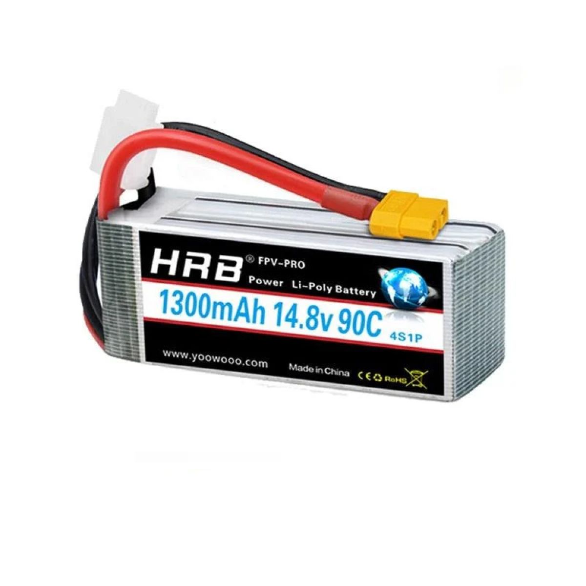 Аккумулятор HRB LiPo 2S-6S 1300-2600mAh 7.4-22.2В для дронов FPV и авиамоделей Аккумулятор HRB LiPo 2S-6S 1300-2600mAh 7.4-22.2В для дронов FPV и авиамоделей