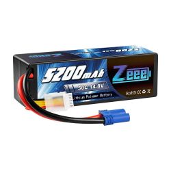 Zeee 4S 14.8В 5200мАч 50C Lipo аккумулятор с EC5, жесткий корпус для багги, траги, монстров, лодок