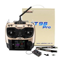 Радиопередатчик RadioLink AT9S PRO 2.4G 12CH с приёмником R9DS и аккумулятором 3S 2200mAh для RC моделей